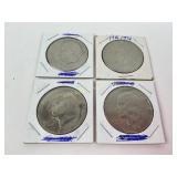 Dwight Eisenhower dollars: 1971 d, 1972, 1977 d,