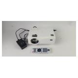 White Multimedia Projector With Remote and Power A