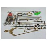 14k gold plated ring, Costume jewelry bracelets,