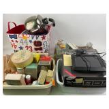 Metal teapot, Avon powers and perfumes, Brahman