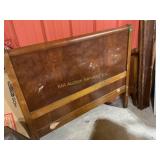 Wooden Headboard With Footboard, Side Rails, and S