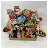 Christmas Decor, Plush Ornaments, and Ephemera