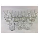 Glassware Including Goblets, Coupes, and Tumblers