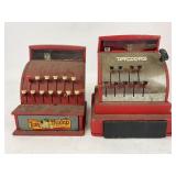 Tom Thumb toy cash registers, both work, windows