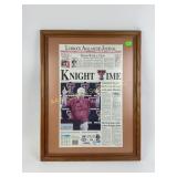 Framed Lubbock Avalanche-Journal Newspaper Featuri