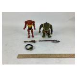 1985 Thundercats Slithe with hatchet, arms work