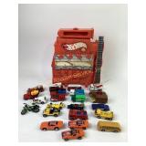 Hot Wheels Red Storage Case featuring Marvel & Duk