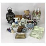 Decorative Ceramics, Marble Eggs, and Memorabilia