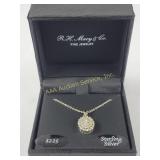 Sterling Silver Lab-Created Gemstone Pendant Neckl