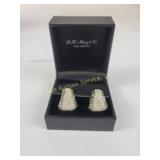 Sterling Silver Earrings With Rhinestone Accents