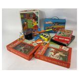 Disney Puzzles, Hot Wheels Case, Toy Guitar