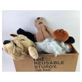 Plush Stuffed Animals Including Dogs and Other Cha