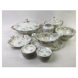 Haviland Limoges Porcelain Dinnerware with Floral