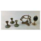 Van Cort Nicholas Kaleidoscope Faberge Egg, brass