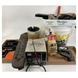 Accu power golf cart charger, UTV gun rack, ace