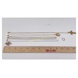 Gold filled jewelry incl. carved shell cameo