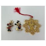 Napier Disney Mickey and Minnie Mouse Pins