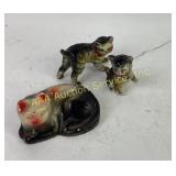 Painted Ceramic Cat Figurines