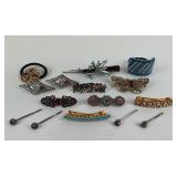 Costume Jewelry Hair Pins and Barrettes