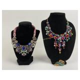 Costume Jewelry Necklaces and Brooch