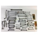 Open End, Box End, and Combination Wrenches with A