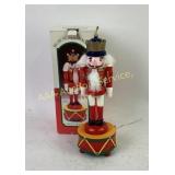 Old World Musical Wooden Nutcracker on Drum Base