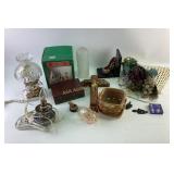 Decorative Home Items, Lamps, Nativity Set, and Ac
