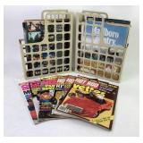 Hot Rod and Car Craft Magazines with Plastic Stora