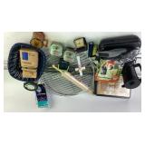 Lifejackets, saucer campire grill, Starbucks