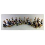 Homco Denim Days Porcelain Figurines