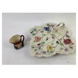 Blue Ridge Southern Pottery Serving Tray and Minia