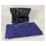 Dooney & Bourke Black Leather Tote Bag with Dust B