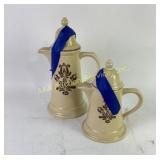 Pfaltzgraff Coffee Servers with Brown Floral Desig