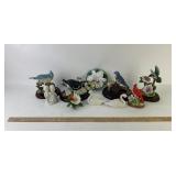 Bird figurines; Homco, Avon, Franklin Mint