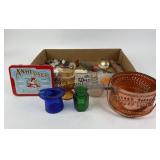 Toothpick Holders, Opalescent Fenton, Cobalt blue,