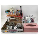 Black amethyst vase, Train Set, Butterbeer steins