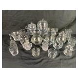 Clear Glassware Including Princess House Items