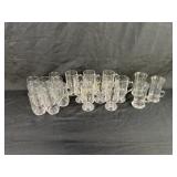 Princess House Glass Drinking Mugs and Stemmed Gla