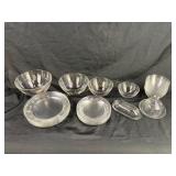 Princess House Etched Glass Dinnerware and Serving