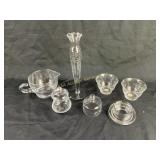 Princess House Etched Glassware Including Vase, Co