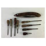 Flathead screwdrivers and Green Thumb folding