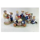 Homco Denim Days Porcelain Figurines