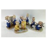 Porcelain Figurines Featuring Children in Farming