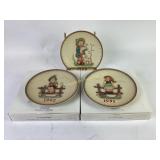 M.I. Hummel Annual Plates 1990-1992 by Goebel