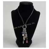 Swarovski Crystal Necklace With Multi-Colored Pend