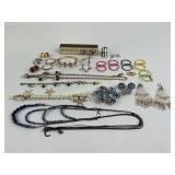 Costume Jewelry Including Betsy Johnson Bracelet,