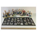 Denim Days Homco ceramic Figurines and Pamphlet