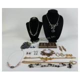 Costume Jewelry Necklaces, Earrings, and Avon Gold