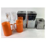 Rusted Lincoln Beautyware Canisters, Personalized