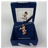 Jiminy Cricket Swarovski Crystal pin In Box
